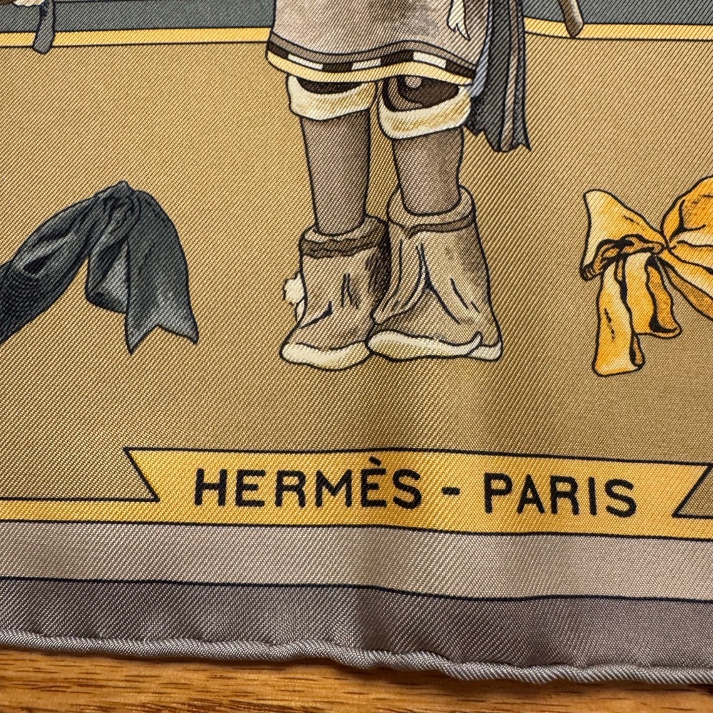 Hermès Vintage Kachinas Hopi Silk Scarf by Kermit Oliver